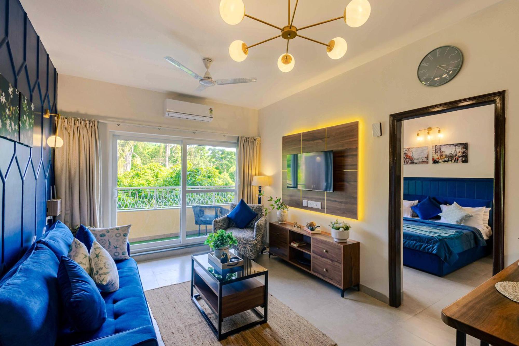 Alaya Stays 1 Bhk With Balcony & Pool - Veera Marina Candolim Esterno foto