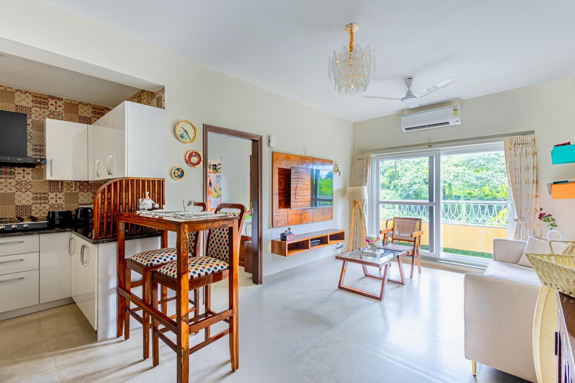 Alaya Stays 1 Bhk With Balcony & Pool - Veera Marina Candolim Esterno foto
